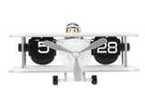 Airplane Flip Clock 12 Hours Retro Battery Powered Auto Flip Desk Clock for Living Room Bedroom V1294-YM0901-3115240119812