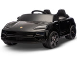 Kahuna Black Porsche Macan Turbo EV Kids Ride On Car 12V Electric Car CAR-PSCH-666-BK