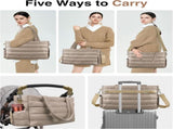 Diaper Bag Tote, Baby Diaper Tote Bags Crossbody Hospital Bag Travel Large Mommy Bag, with Silicone V1258-DP02-C-437