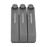 Wall Mounted Soap Dispenser 3 Chamber Manual Shower Gel Shampoo Hand Soap Container for Home Hotel V1294-YM0714-3112210096711