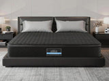 Giselle Bedding Queen Mattress 34cm Euro Top with 5-Zone Pocket Spring Support Black MATTRESS-E-MUSE-34-Q