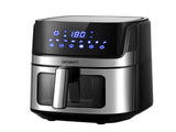 Devanti Air Fryer 6.5L LCD Fryers Clear Window AF-K-J-NA5ST-BK-SS