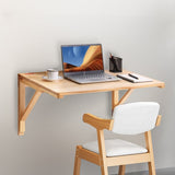 Wall Mounted Folding Table, Wall Mounted Drop Leaf Tables, Solid Wood Floating Desk for Dining, V952-FDBGZSMDB000O92SXV0