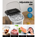 Devanti 12kg Ice Maker Machine w/Self Cleaning Silver IM-ZB12H-SS