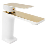 Faucet Hot Cold Mixing Water Tap Wash Basin Tap with Single Spout Long Handle for BathroomG9/16 V1294-YM0901-3112210055313