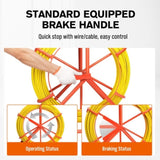 150M8MM Fish Tape Puller Fiberglass Wire Cable Running Duct Rodder Heavy Duty V465-86321
