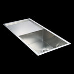 960x450mm Handmade Stainless Steel Undermount / Topmount Kitchen Sink with Waste V63-770045