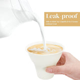 100 Pack Snow Cone Cups and Straws, 12 OZ Paper Cup with Colorful Spoon Straw, Leak-proof Shaved Ice V1259-DP01-A-988