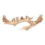 Decorative Hook Golden Bird Branch Shape Three Dimensional Wall Mounted Home Decoration V1294-YM0523-3117210199812