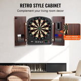 VEVOR Dartboard and Cabinet Set Complete with All Accessories Easy Assembly V952-DZTZZXB00000FQ0DMV9