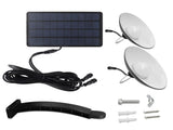 Solar Pendant Lights Outdoor IP65 Waterproof with Double Bulb Lamps Dusk to Dawn LED Outdoor Light V1294-YM0901-H49252WW