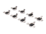 8Pcs 110 Degrees Screw On Self Closing Compact 33 Hinge Zinc Alloy Sturdy Structure Cabinet Door V1294-YM0901-3114250037311