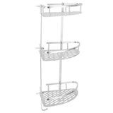 3 Tiers Corner Shower Shelf Wall Mounted Shower Organizer Storage Rack for Toilet Kitchen V1294-YM0721-3112210010411