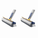 2X Long-Handled Floor Brush, Multi-Functional Scraping and Cleaning Brush, Cleaning Without Blind V1366-AZ2-W-15714