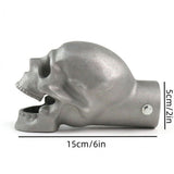 Skull Muffler Exhaust Tip, Skull Silencer Exhaust Tip, Skull Metal Exhaust Pipe Head Suitable for V1192-AZ-W-22057