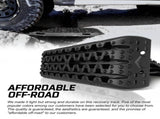 X-BULL Recovery tracks / Sand tracks / Mud tracks / Off Road 4WD 4x4 Car 2 Pairs Gen 3.0 - Black V211-AUEB-XBRT009