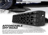 X-BULL Recovery tracks / Sand tracks / Mud tracks / Off Road 4WD 4x4 Car 2pcs Gen 3.0 - Black V211-AUEB-XBRT009-N