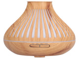 400ml Oil Diffuser 7Color LED Light Wood Grain Humidifier for Home Office V1294-YM0901-3113210156811