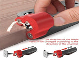 Woodworking Chamfering Tool, Manual Edge Planer Deburring Tool, Aluminum Wood Edge Trimmer for V1107-146-54393-BLA-A