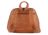 Milleni Genuine Italian Leather Soft Nappa Leather Backpack Bag Travel - Cognac V563-NL-10767-COGNAC