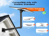 Starlink Mount for Gen 3 / Standard 4 / 4X, Adjustable Telescoping Wall & Roof Bracket, 360&deg V1181-ZY006