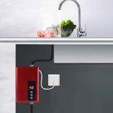220V 5.5KW Mini Instant Electric Water Heater Tankless Shower Hot Water System Kitchen Red V1294-YM0901-JY21738-01