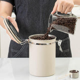 Green Coffee Container with CO2 Valve 1.8L Airtight Storage Jar V1188-MAG101-05704-2