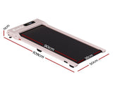 Everfit 3 in 1 Walking Pad Treadmill 12% Incline Under Desk Treadmills for Home Gym With 38cm Wide TMILL-380-2INC-PK