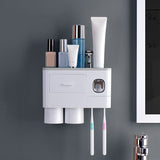 Wall Mounted Toothbrush Holder Multi Function Magnetic Absorption Bathroom Storage Rack with Drawer V1294-YM0716-3112220057111