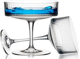 Ribbed Coupees Set Of 4 Espresso Martinies Vintage Cocktailes Margarita V1258-DP02-C-1204