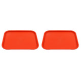 2Pcs Fast Food Tray Stackable Rectangular Light Weight Anti Slip PP Food Service Tray for V1294-YM0523-3118220048514