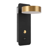 LED Bedside Wall Lamp 3 Color Temperature Rotatable Adjustable Metal Reading Light with USB Charging V1294-YM0901-3119240119711