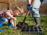 15 Hole Black PP Plant Growing Trays for Gardening 5Pcs V1370-AZ4-16964