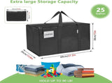 CARLA HOME 6-Pack Large Moving Storage Bags with Zippers & Handles with 95 Liters Capacity for Space LSB-36296
