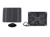 6.5 Inch Solar Powered Exhaust Fan 50W 12V ABS Monocrystalline Silicon Solar Panel Ventilation Fan V1294-YM0901-3111240176711