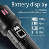 Gift Box Rechargeable High-Power Emergency Flashlight - Super Bright Portable Outdoor Patrol Torch V888-ELOSUNG13555