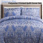 Big Sleep Kingston Blue Quilt Cover Set Double V442-HIN-QUILTCS-KINGSTON-BLUE-DS