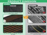 Garden 90% Mesh Cloth, 10 x 20FT Sun Net,Resistant Mesh Sun Reinforced Grommets V1259-DP01-A-3442