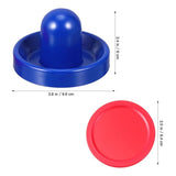 Air Hockey Paddle and Puck Set with Durable Plastic Build and Thick Lint Pad for Smooth Table V1369-AZ3-W-16918