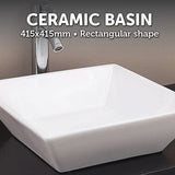 Bathroom Ceramic Rectangular Above Countertop Basin for Vanity V63-784965