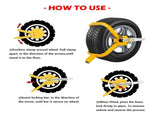 Heavy Duty Wheel Defender Lock Clamp Tyre Lock 13" 14" 15" Car Caravan Trailer V201-HBZ1114YL8AU