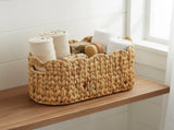 Toilet Paper Storage Basket,Scalloped Wicker Basket for Bathroom Organizers and Storage,Hand-Woven V1258-DP02-F-949
