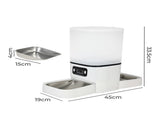 PaWz 6L Automatic Pet Feeder 2 Bowl Food Dispenser PT1275-6L-VD-AU