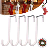 2025 New Over The Door Hooks 4 Pack, Upgrade Garland and Stocking Mantel Holders, Christmas V1258-DP02-C-2526