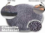 Puppy & Cat Dog Bed, Soft & Relaxing Round Dog Bed, Chenille Material, Removable Cover, Washable & V1102-B0CCXH53LW