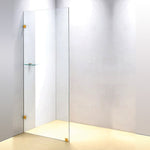 800 x 2100mm Frameless 10mm Safety Glass Shower Screen V63-829611