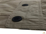 Mens Plus Size Jacket Big & Tall Blazer Zip Up Coat Bomber Military Style - Oyster - 5XL V563-MNSPLUSCOAT-OYSTER-5XL