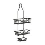 Extended Length Shower Organizer with Hooks, 3-layers Rustproof Shampoo Soap Holder, Large Hanging V1366-AZ2-W-14257