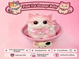 Cute handmade cat squishy toy, original hand-painted, baby-safe soft gel, gift box ideal for V1232-MMNNL-SQ-008