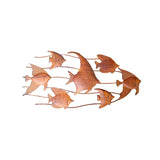 Rust School Of Fish Wall Art 90cm V637-97048FSH